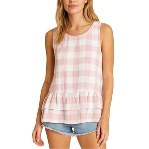 SANDY & SID Gingham Checkered Tank